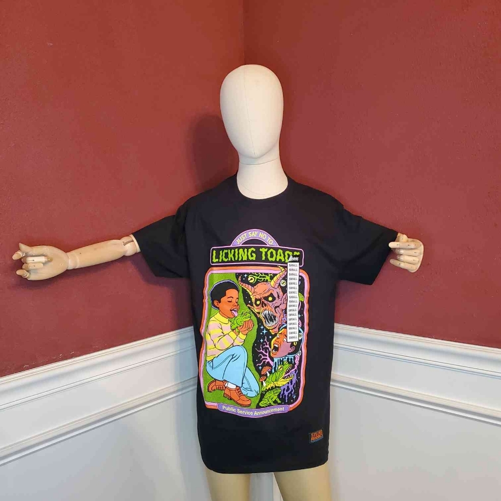 Licking Toads Men's T-Shirt | Size: Adult S | Color: Black | RRR Apparel